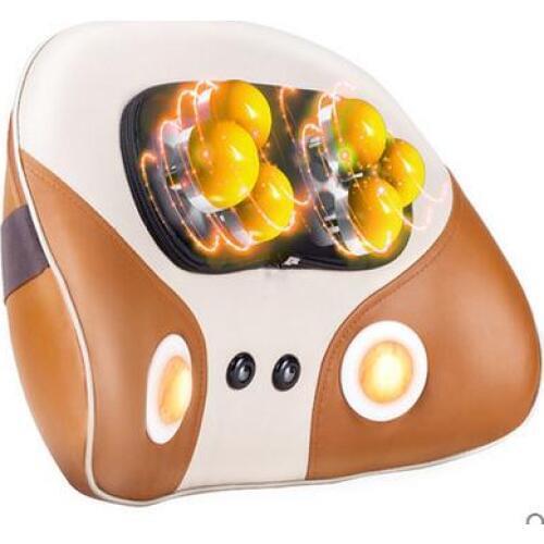Cervical neck massager instrument lumbar shoulder multi-functional lumbar abdomen massage pillow body cushion for leaning on