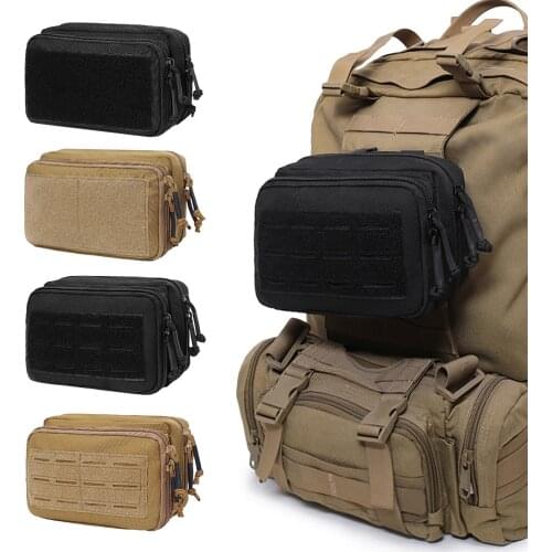 1000D Tactical Molle Pouch Double-layer Utility EDC Storage Bag Pack Combat Hunting Utility Gear Bag Hunting Tool Waist Pack