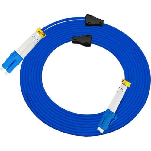 Indoor Armored 100Meters LC/PC-LC/PC,3.0mm,Singlemode 9/125,Duplex, LC/UPC Optical Fiber Patch Cord Cable,LC to LC