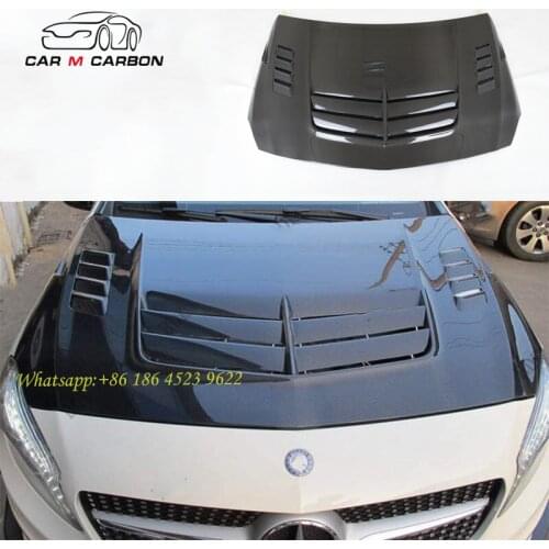 W176 carbon fiber bonnet for A CLASS W176 A45 Var design carbon hood scoop A180 A200 A250 A260 Vented hood