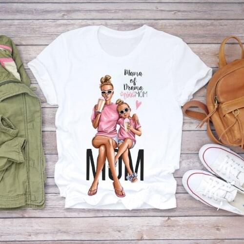 Women 2020 Cartoon Momlife Momlife Summer Cute Mother Lady T-shirts Top T Shirt Ladies Womens Graphic Female Tee T-Shirt