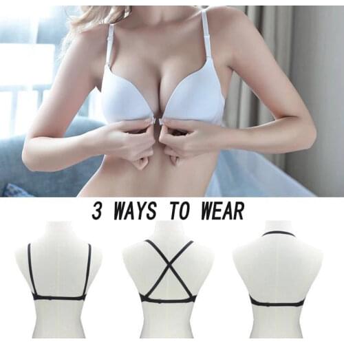 Plus Size Sexy Push Up Bra Front Closure Brassiere Backless Bralette Breast Seamless Bras for Women A B C Cup sleep tops