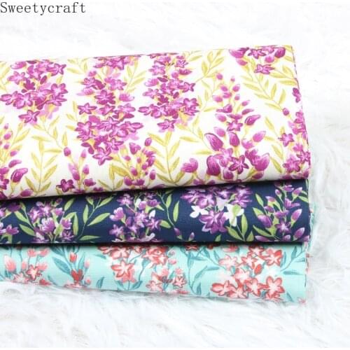 110x45cm Thin fabric by Half Yard Garden Grass Flower Cotton Cloth DIY Sewing Dress Bag Clothes New 2021 Patchwork Material