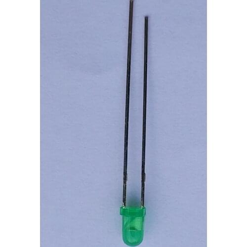 3mm green hair emerald green highlight long foot LED light emitting diode F3 emerald green foggy green factory direct sales