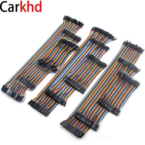 30-45pcs Dupont Line 10cm 20cm 30cm 40Pin Male To Male + Male To Female And Female To Female Jumper Wire Dupont Cable For Car