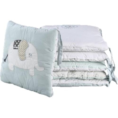 6Pcs Baby Bed Bumper Crib Protection Infant Cot Cradle Guard Room Decoration