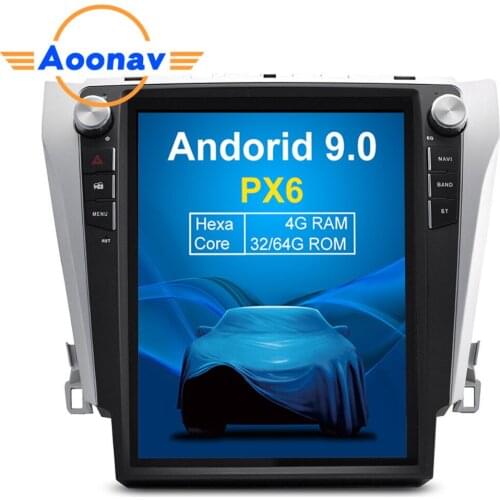 AOONAV 12.1 inch car DVD player vertical screen for Toyota Camry 2015+ car GPS radio IPS multimedia player car GPS navigation