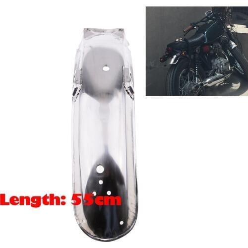 1 Piece Stainless Steel Motorcycle Rear Fender Mudguard Direct Replacement for Honda CG 125 Rear Wheel Fender Mudguard 55*14cm