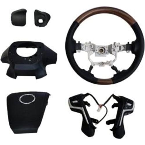 For Toyota Land Cruiser 200 LHD/RHD 2008-2015 upgrade 2016 Leather Car Steering Wheel Cover Auto Accessories