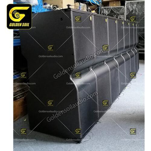 Goldensoil KR212 Double 12 Inch Line Array Speakers Surround For Indoor Outdoor Stage Performance DJ Sound Box