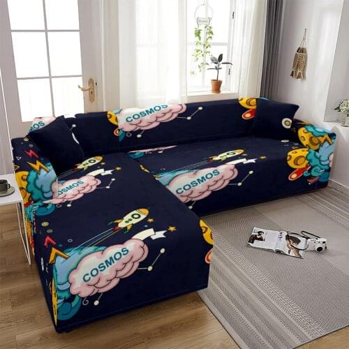 Space Elastic Sofa Covers for Living Room All-inclusive Slip-resistant Couch Cover Strech L Shape Corner Sofa Towel Slipcover