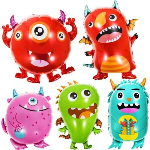 Little Monster Cartoon Foil Balloon Inflatable Helium Balloons Wedding Decoration Happy Birthday Party Supplies Balloons