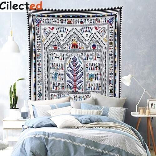 Cilected African Tribal Life Tapestry Wall Handing Headboard Wallpaper Decor Bedspreads Indian Elephant Tapestry