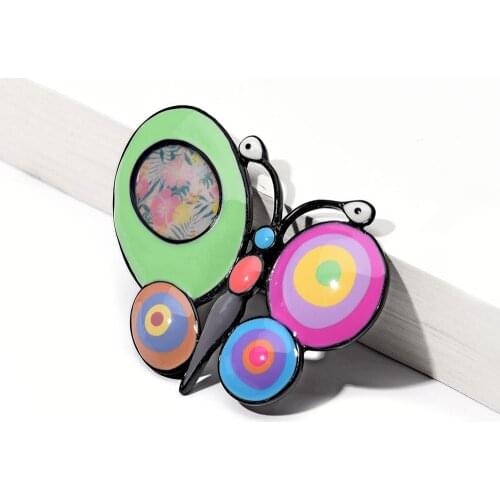 Fashion Jewelry Handmade Butterfly Brooches Pin Vintage Enamel Insect Collar Brooch Accessories Pins for Women Teen Girls Gifts