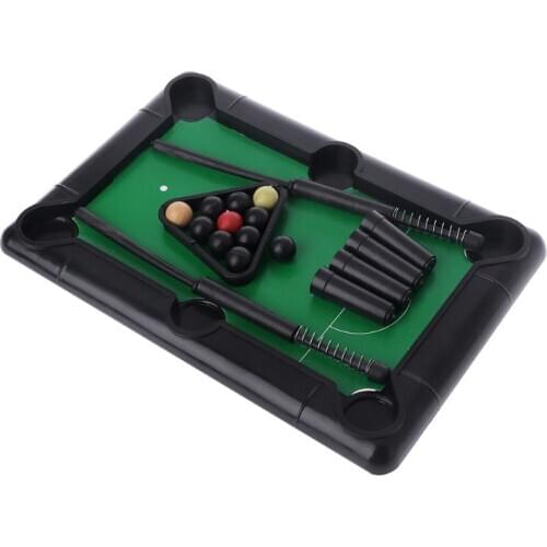 Novelty Mini Desktop Pool Table Billiard Tabletop Pool Toy Game Set Parent-child Interaction Children Educational Toys BX0D