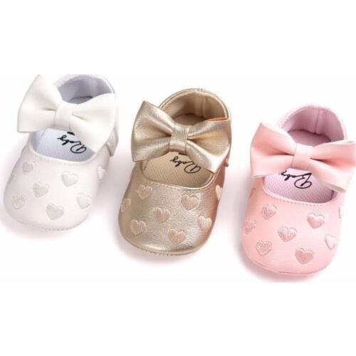 Pudcoco New Newborn Infant Baby Girls Boy Causal Shoes Crib Shoes 3 Style Leather Heart Print Hook Soft Sole Baby Shoes 0-18M