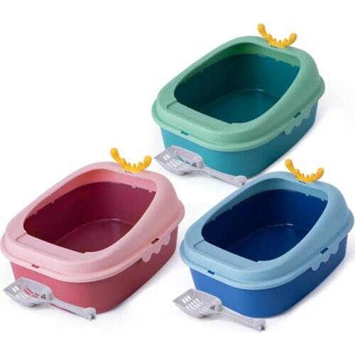 Plastic Cat Toilet Training Kit Litter Box Puppy Cat Litter Mat Cat Toilet Trainer Toilet Pet Cleaning Pet Cats Training Product