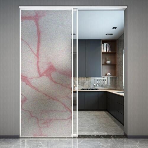 Pink Marble Glass Film Static Cling Private Antiseptic Reusable Removable Drop-Shipping Frosted Home Decorative Window Film