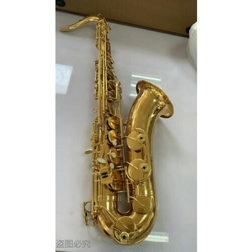 Professional New Brand Tenor Bb Tenor saxophone playing Electrophoresis Gold Tenor sax With Mouthpiece