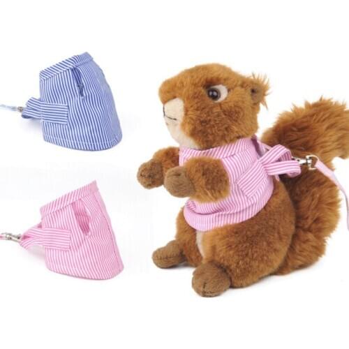 Small Pet Adjustable Soft Harness Leash Bird Parrot Mouse Hamster Ferrets Rat Leash Harness Vest Pets Supplies