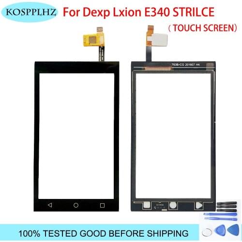 Touch Screen For DEXP Ixion E340 Strike touch Digitizer Front Glass Sensor Replacement mobile phone +tools