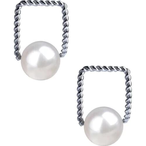 925 Sterling Silver Pearl Party Earrings Findings and Component Classical Silver Jewelry Parts Fittings Womens Accessories