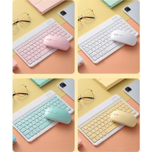 SK-030 10-inch BT Keyboard and Mouse Combo Set 78 Key Mini Keyboard 2.4G 3-level DPI Adjustable BT Mouse for PC Computer Gamer