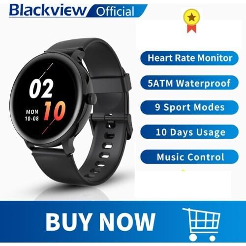 Blackview New SmartWatch X2 Heart Rate Men Women Sports Watch Clock Sleep Monitor Ultra-Long Battrey for IOS Android Phone