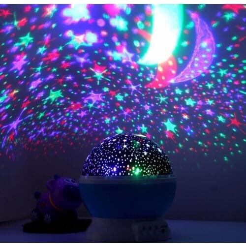 Coquimbo Romantic Starlight Starry Sky USB Night Light Projector Star Master 3 Push-Button Baby Sleep Lighting Gift For New year