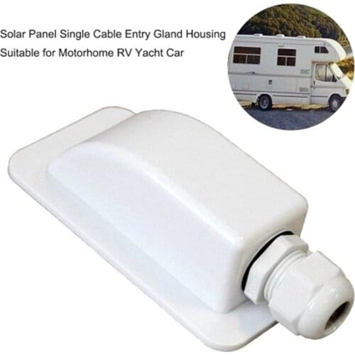 Single Cable Entry Gland Box Solar Panel Roof Wire Entry Gland Box Cable Suitable for Motorhome RV Yacht Car 4.21x2.79x1.73 inch