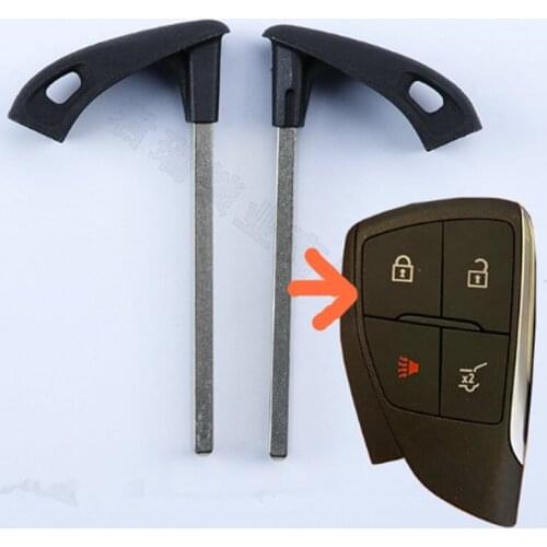 DAKATU Smart Prox Uncut Insert Emergency Remote Car Key Blade FOB for Buick Envision Chevrolet Replacement key blade