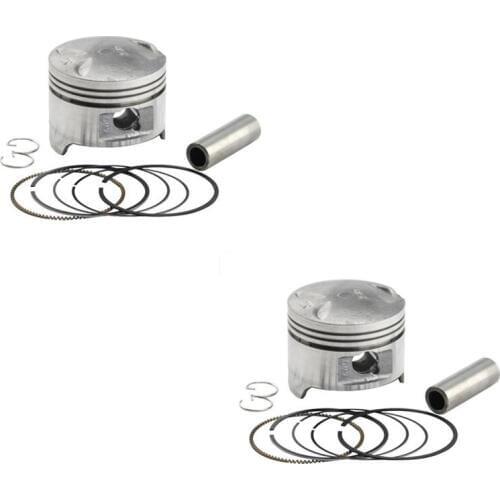 For Honda Steed400 KWO Shadow 400 Bros400 STD +25 +50 Motorcycle Bore Size 64~64.5mm Motorcycle Engine Parts Piston Ring Kit
