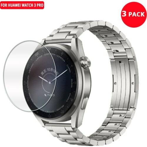 Glass Film for Huawei Watch 3 Pro Full Cover Waterproof Anti-Scratch Glass 2.5d 9h Hardnedd Screen Protector Film for Gt3 Pro