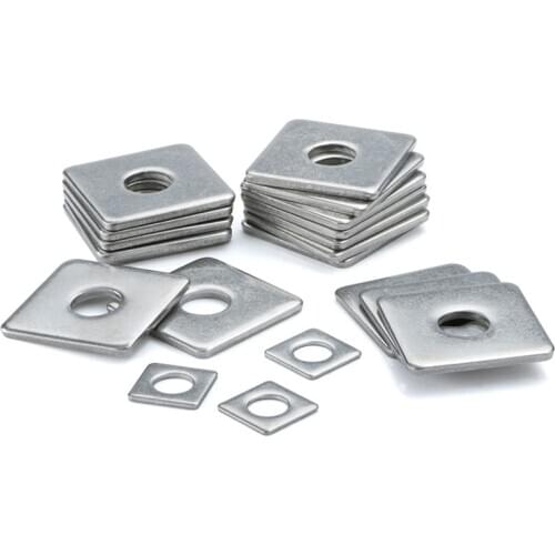 1/5/10pcs Square Plate Washers M8 M10 M12 M14 M16 Thick Zinc Plated Bright
