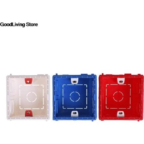 1pc High Quality Atlectric Adjustable Mounting Junction Box Internal Cassette 86 Type switch and socket PVC Wiring Back Box