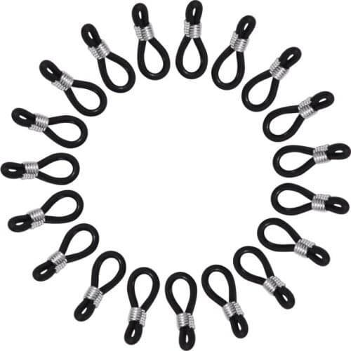 100 Pieces Eyewear Rope Silicone Plastic Eyewear Link Chain Eyeglass Ring Rubber Non-Slip Extension Strap Glasses Accessories