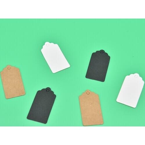 100pcs Blank Kraft Paper Jewelry Display Necklace Cards Hang Favor Label Tag Diy Accessories Wholesale For Jewelry Making