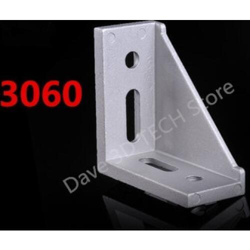 5pcs/lots 3060 corner fitting angle aluminum 58 x 58 L connector bracket fastener match use 3060 industrial aluminum profile