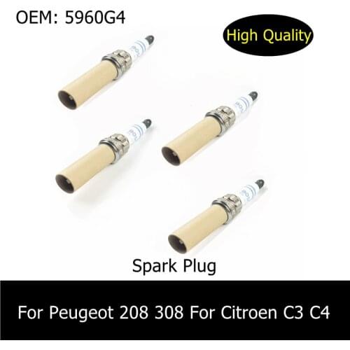 5960G4 Brand New Genuine Spark Plug For Peugeot 206 207 308 508 3008 2008 Citroen C3 C4 C5 DS5 DS4 DS3 1.6T