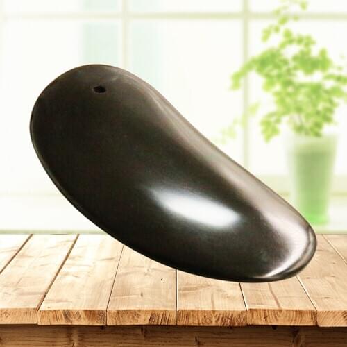 5A grade Original Si Bin brown color reniform Bian stone massage guasha kit beauty face tool