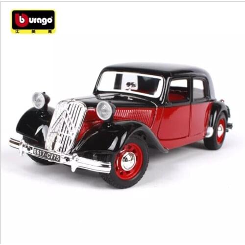 1:24 toy car 1938 Citroen 15 CV simulation alloy car model Citroen classic car childrens birthday gift