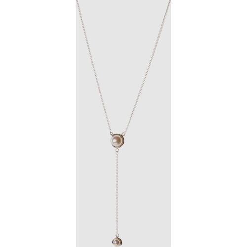 Amorita boutique silver925 Y style pearl long necklace