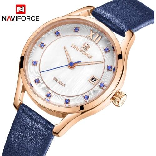 NAVIFORCE Women Watches Top Brand Luxury Fashion Quartz Watch Waterproof Wristwatch Ladies Simple Girls Clock relogios feminino
