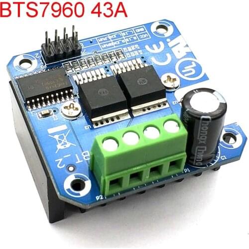Double BTS7960 43A H-bridge High-power Motor Driver Module/ Diy Smart Car Current Diagnostic