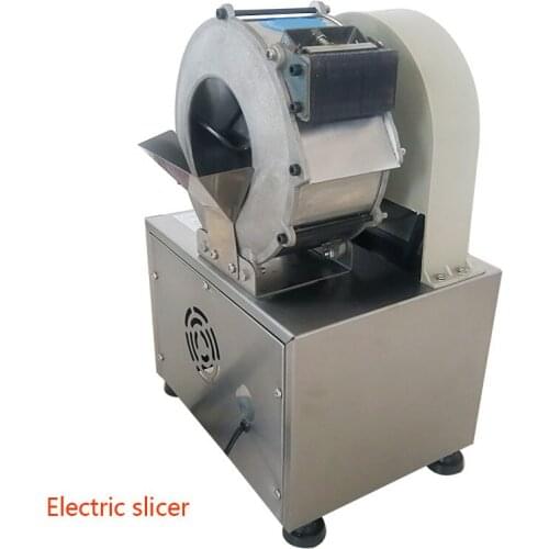 220Model Electric Food Vegetable Cutting Machine Cutter Slicer Cabbage Chilli Potato Onion Slice/Strip Cutting Machine 5-6kg/min