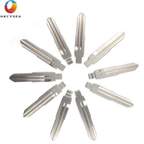 HKCYSEA 10 pcs/lot Metal Blank Uncut Flip KD Remote Key Blade Type #30 for Zhonghua Junjie Zunchi Kubao SGMW