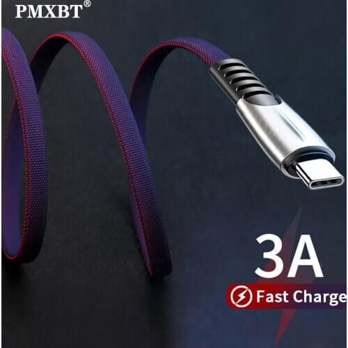 Fast Charging Cable For Xiaomi Mi 10 9 Lite Pocophone F2 Redmi 10X K30 0.5m/1M/2M/3M USB Type C Data Sync Cord For Huawei Honor