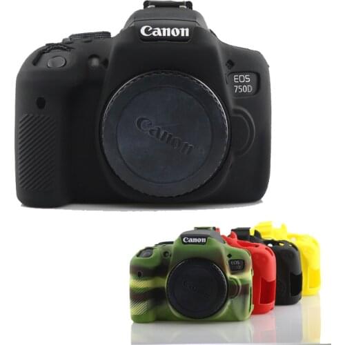 Nice Soft Rubber DSLR Camera Case For Canon 750D 850D Protective Silicone Body Cover Case Skin Camera Bag