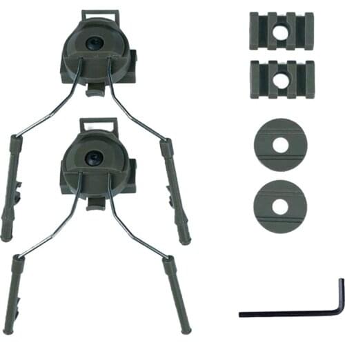 Helmet Rail Suspension Headset Support ARC Headphone Adapter Left and Right Side Attachments