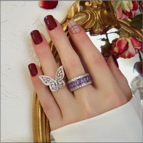 L&Zuan Rings With Cubic Zirkonia For Women